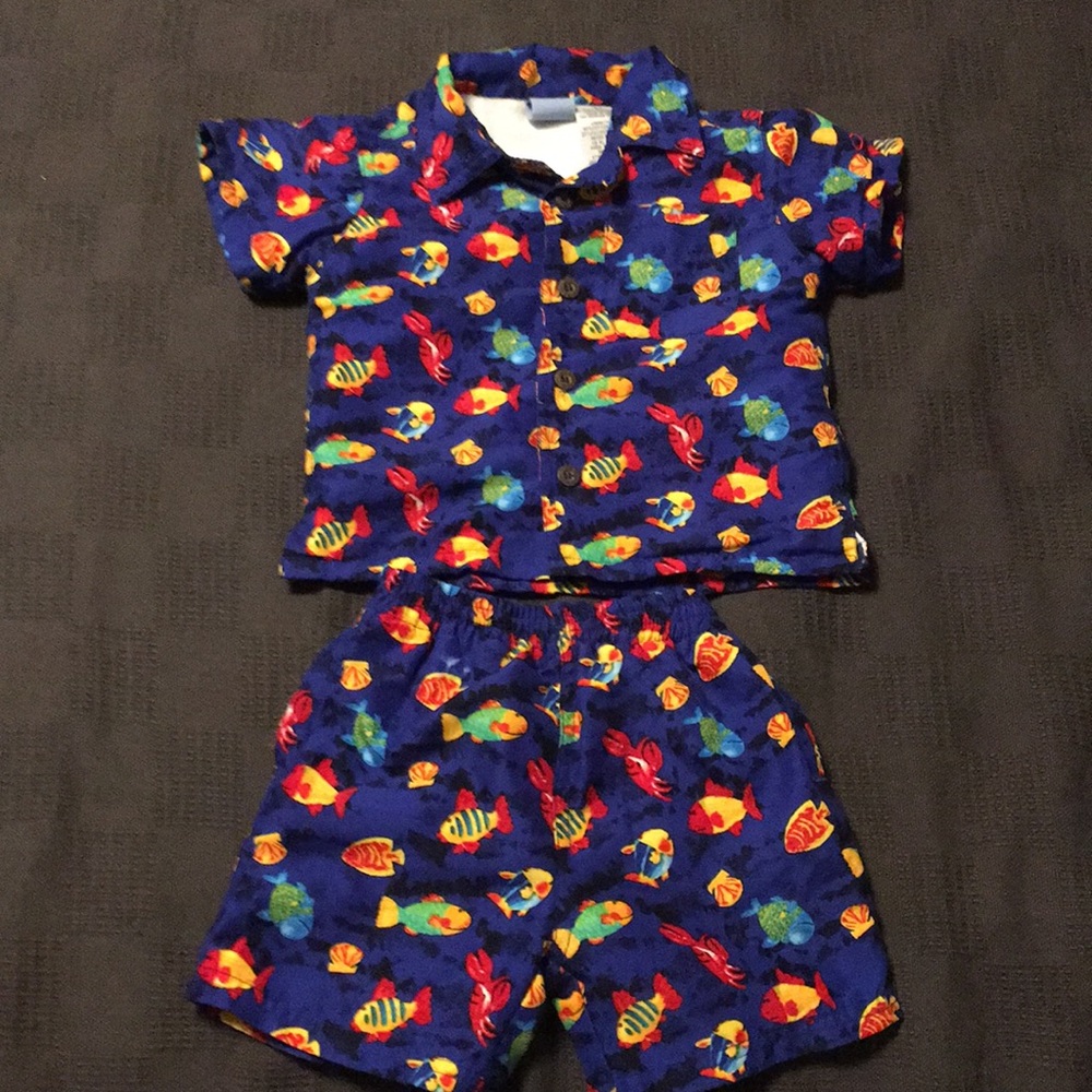 Infant boys OP swim set